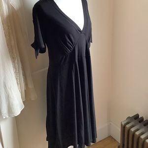 1X Torrid midi dress black with arm tie details